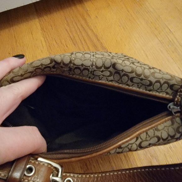 Coach Handbags - Coach brown pouch